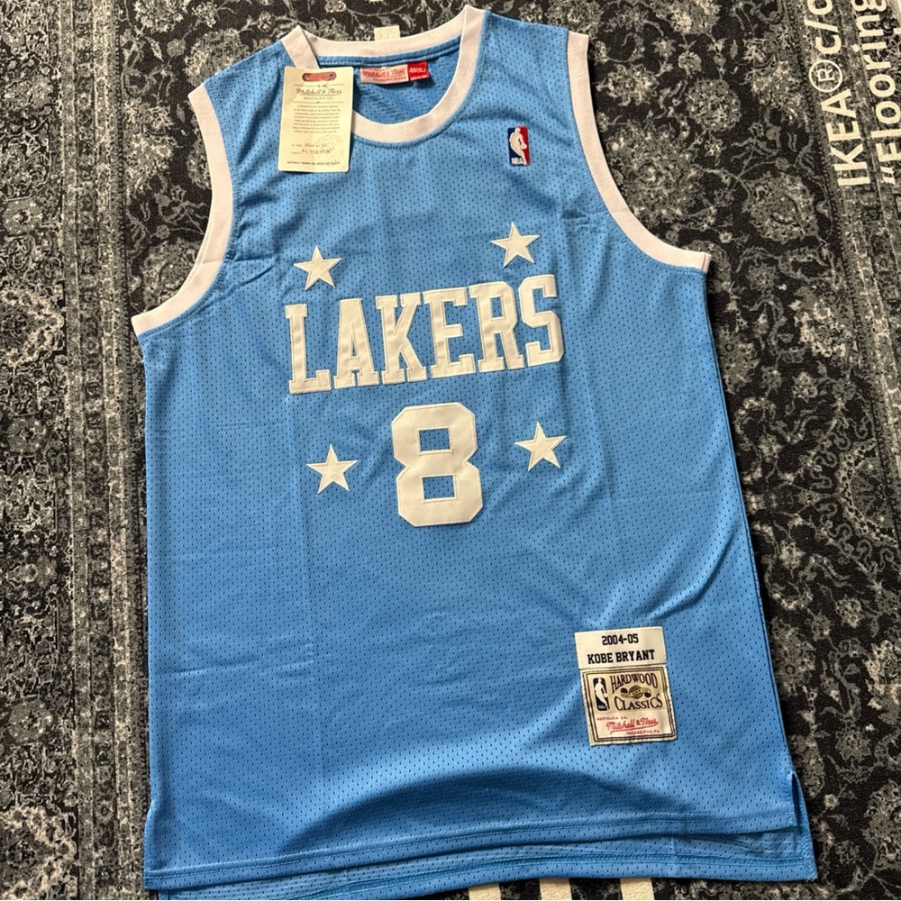 Mitchell & Ness Lakers Hardwood Classics Light Blue #8 Jersey